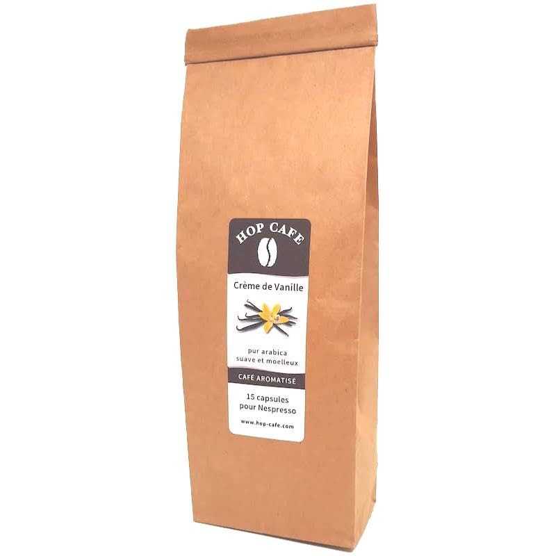 15 Capsules Compatibles de Café aromatisé Crème de vanille