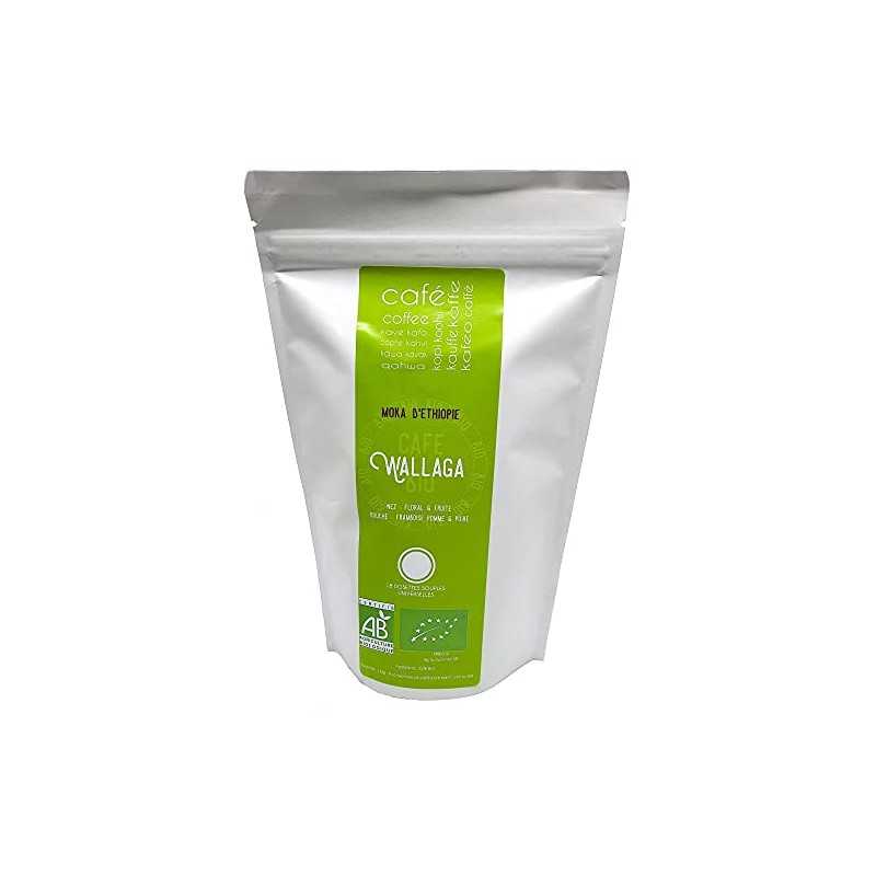 HOP CAFE - Café Bio en dosette souple - Éthiopie Wallagga