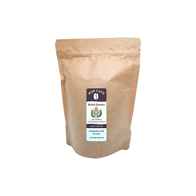 HOP CAFE - Café en dosette ESE - Brésil Santos par 25