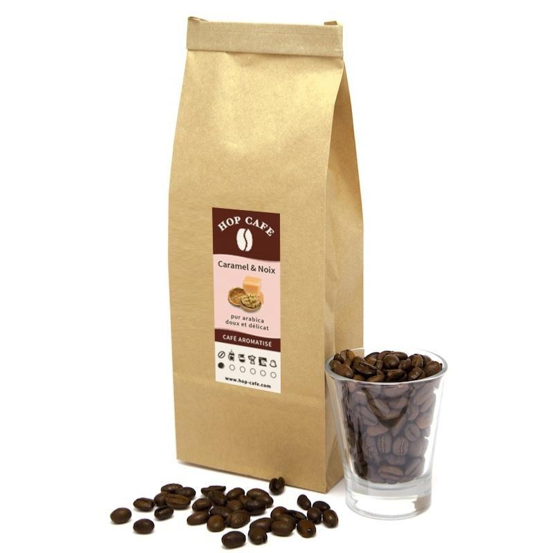 Café en grains - Arôme Caramel et Noix