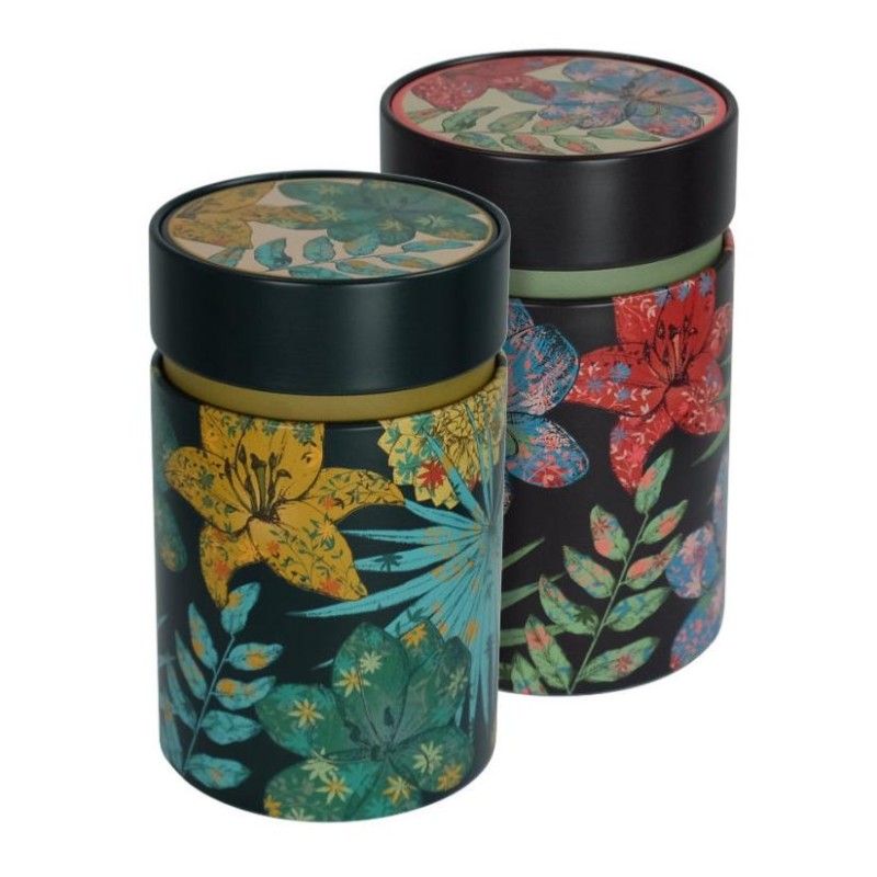 Lot de 2 boîtes à thé Eigenart Rustic Flower - 150 g