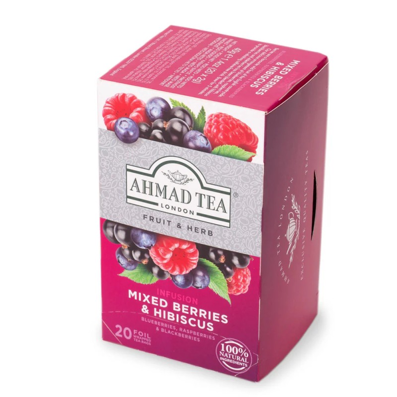 Infusion Ahmad Fruits des Bois et Hibiscus - Boite de 20 sachets