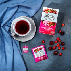Infusion Ahmad de Cerise et Églantier - Boite de 20 sachets