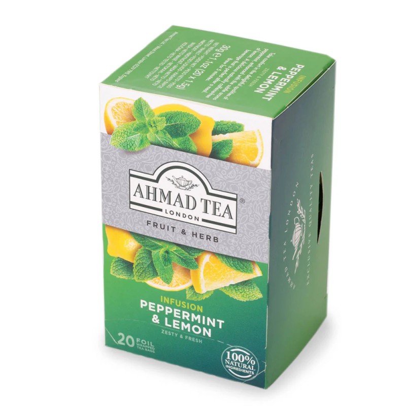 Infusion Ahmad Peppermint Citron - Boite de 20 sachets