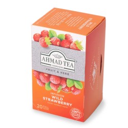 Infusion Ahmad de Fraises des Bois - Boite de 20 sachets