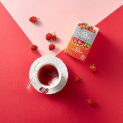 Infusion Ahmad de Fraises des Bois - Boite de 20 sachets