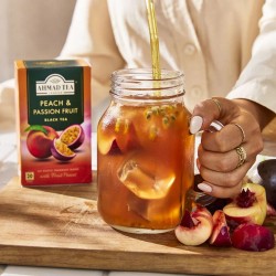 Thé noir Ahmad Pêche Fruit de la Passion - Boite de 20 sachets