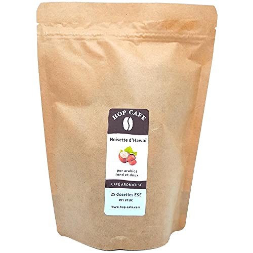 Café en dosette ESE - Aromatisé Noisette en sachet de 25 dosettes - Hop Café