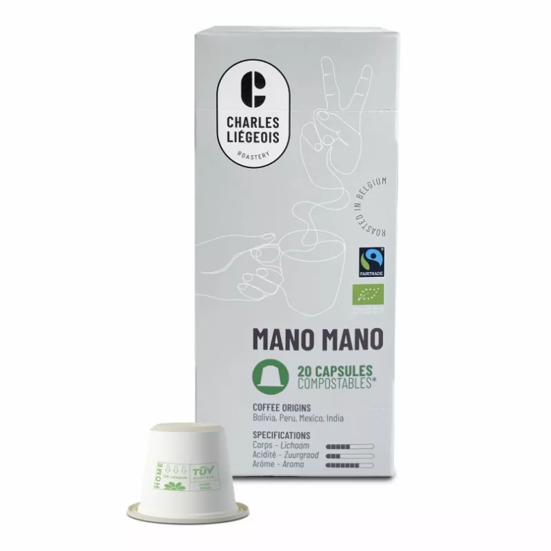 Capsules Bio compostables Charles Liegeois pour Nespresso* - Mano Mano