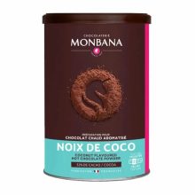 Boite de 250g de chocolat en poudre Monbana aromatisé à la noix de coco