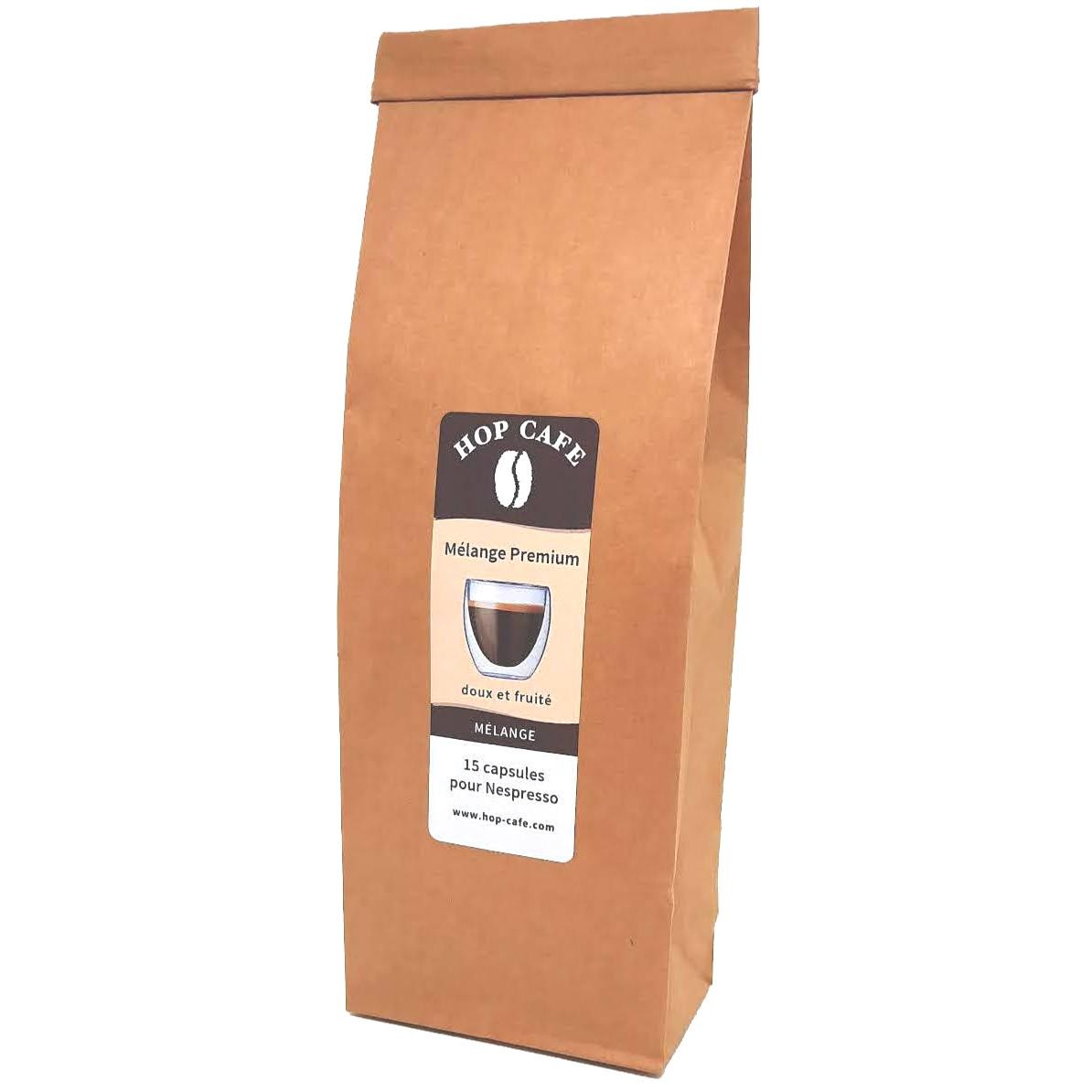 15 Capsules pour Nespresso* - Mélange Premium
