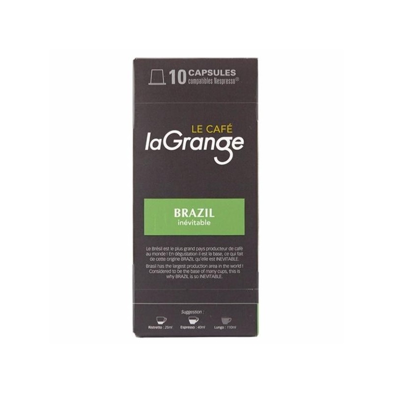 Capsules laGrange pour Nespresso* - Brésil