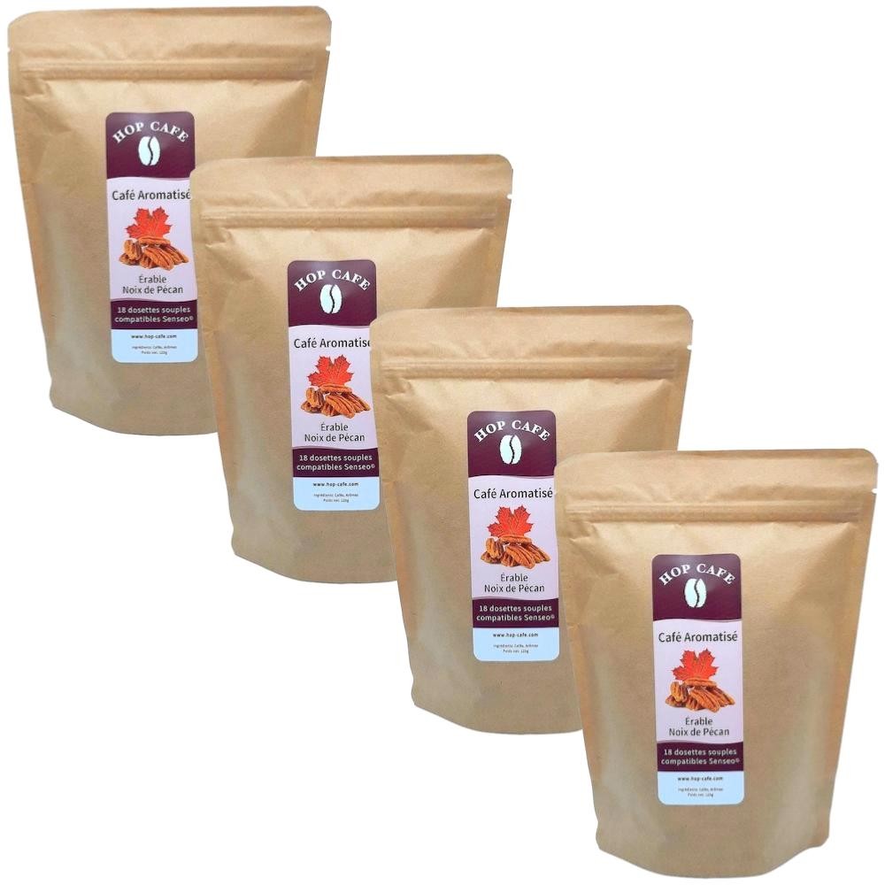 Pack 72 Dosettes Souples Aromatisées Érable Pécan