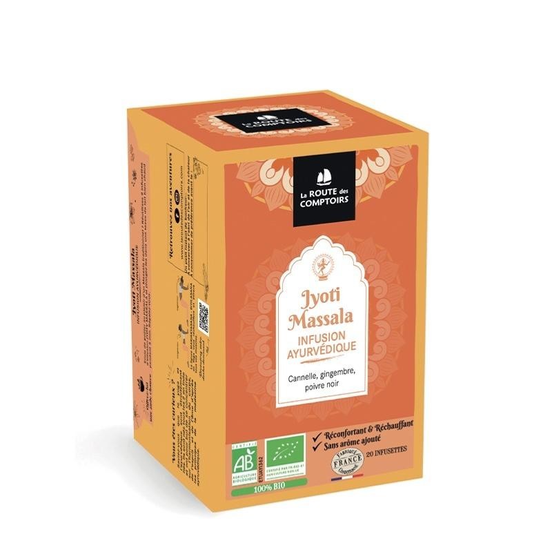 Infusion Jyoti Massala Bio - Boite de 20 sachets