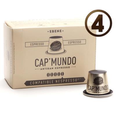 40 Capsules pour Nespresso* Cap Mundo Ebene