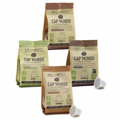 Pack de 40 capsules de café Bio Cap'Mundo pour Nespresso*