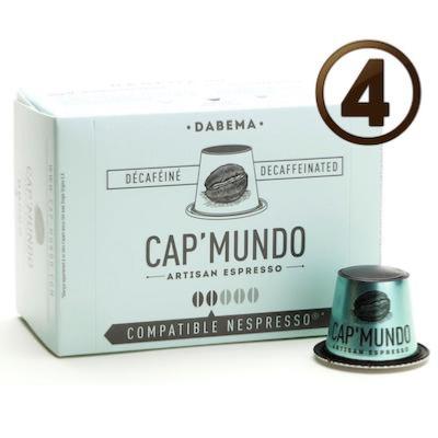 40 Capsules décaféiné pour Nespresso* Cap Mundo Dabema