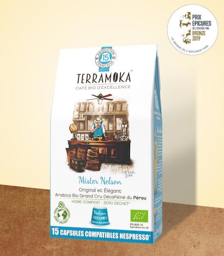15 Capsules Bio Déca Terramoka pour Nespresso* - Nelson