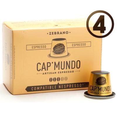 40 Capsules pour Nespresso* Cap Mundo Zebrano