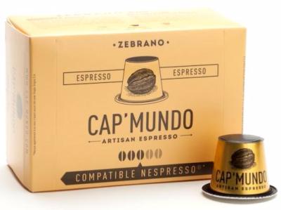 Capsules pour Nespresso* Cap Mundo Zebrano
